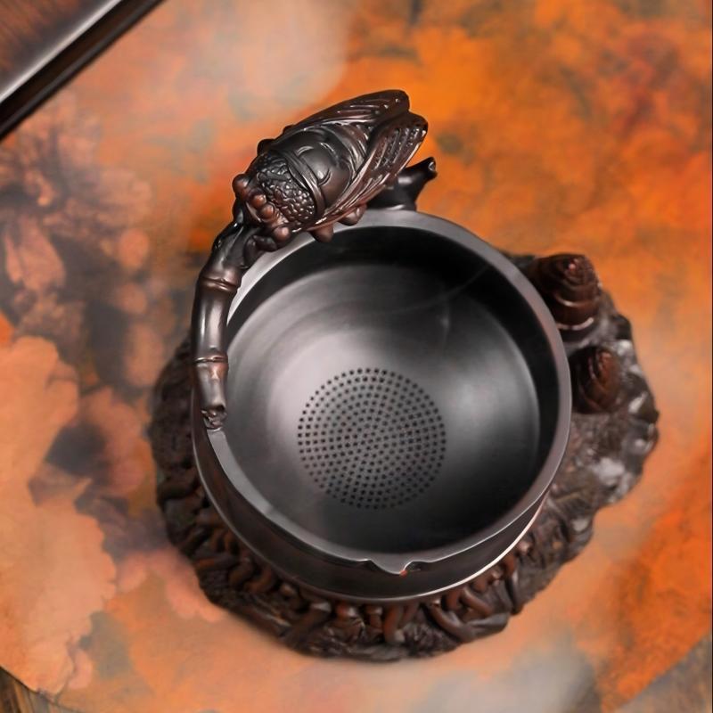 新品高端紫453茶漏茶滤茶过滤渣网茶道配陶件茶摆具创意茶宠件家