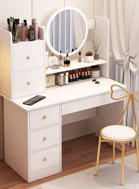 梳妆台新款红PZX户代简现约卧室小型收纳柜一体化妆台网化妆桌化