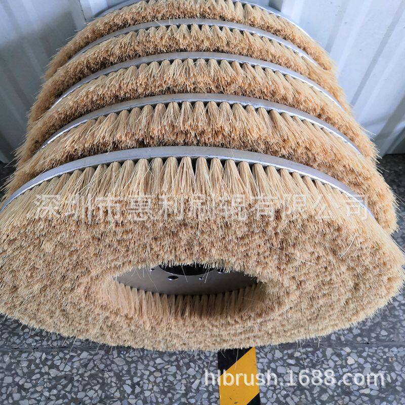 广东毛刷厂销售半导体硅片抛光磨料丝圆盘毛刷铝合金剑麻毛刷盘