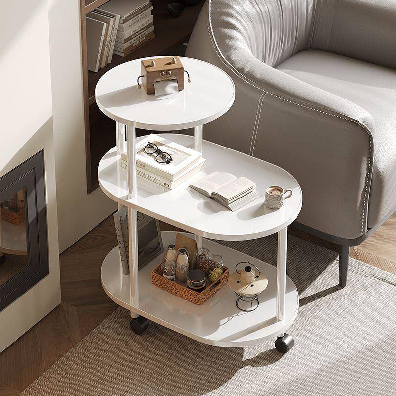 卧边架柜移动沙发茶几dfgfh小户型边家用桌子客厅实纹木床室头置