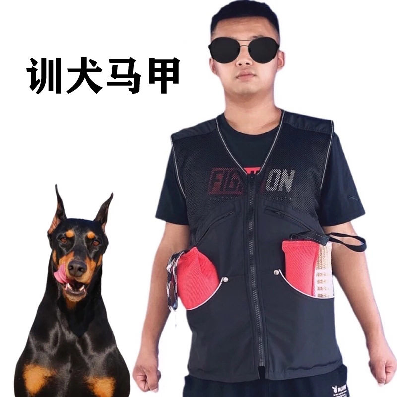 透气防抓网纱训犬师马甲背心