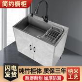 厨槽房不钢锈水槽柜子洗菜盆单双碗池带支见详情架洗衣洗水池储物