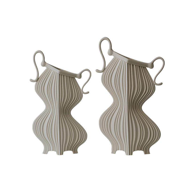 北欧现代线条飘柔罐陶瓷花瓶售楼处工艺品样板间艺术软装花器摆件,节庆用品/礼品,新娘配件,淘宝优惠券,粉丝福利购,淘宝优惠卷