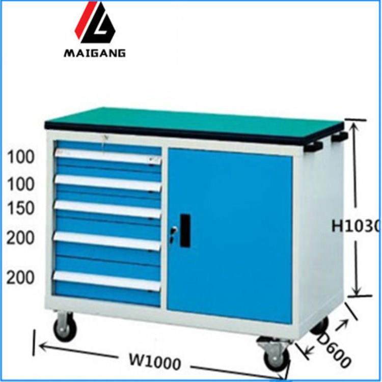 麦冈MG-Z004M汽保汽修工具柜五金加厚零件柜5抽单门组合式工具柜