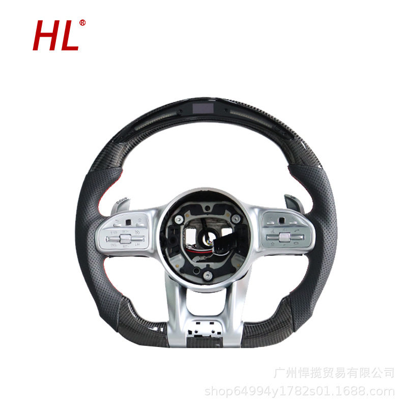适用奔驰方向盘A级C级E级S级GLAGLBGLCGLE大G新款AMG碳纤维方向盘