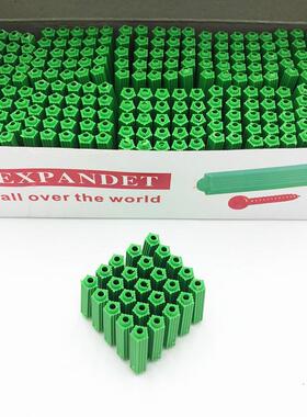 大量塑料膨胀管绿色胶塞6厘胀管现货