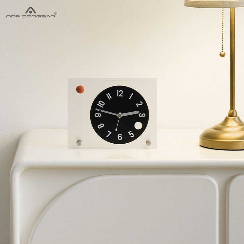 NORI创意简约桌面摆件客厅卧室台式座钟玄关电视柜时钟装饰品,家居饰品,座钟,淘宝优惠券,粉丝福利购,淘宝优惠卷