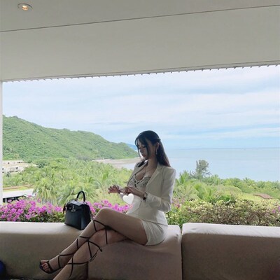 lovingu初秋新款穿了就不想脱掉的西服套装女秋拉链收腰职业套装