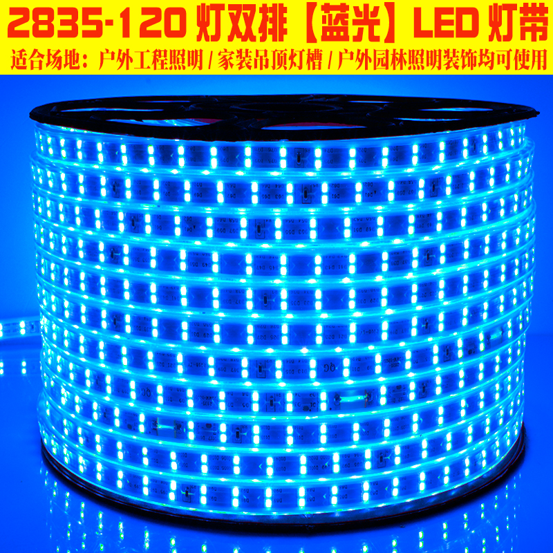2835灯带LED户外防水超亮工程工地亮化照明家装客厅吊顶灯槽灯条