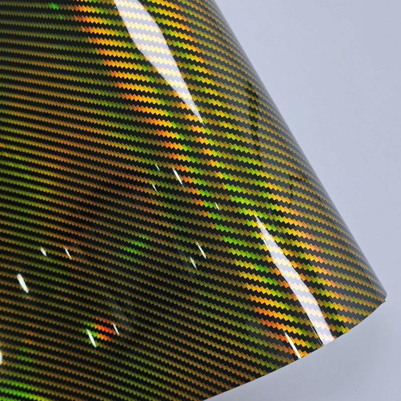 镭射彩虹碳纤维汽车改色膜