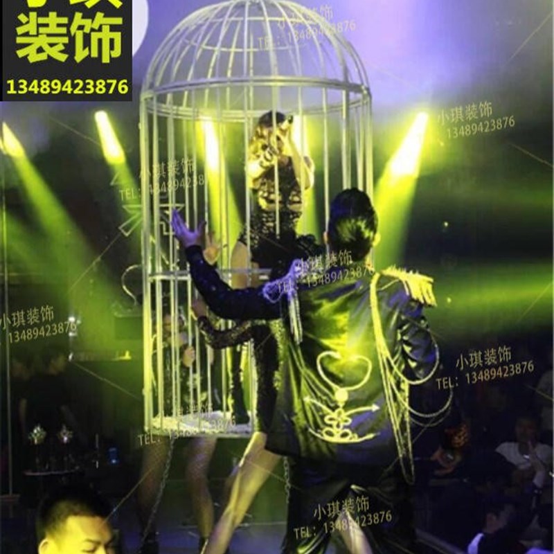 铁艺装饰大型摆件鸟笼舞台婚庆摄影魔术表演道具创意超大号鸟笼