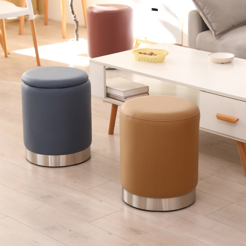 沙发小凳子客厅家用网红卧室梳妆台化妆凳简约圆凳商用矮凳茶几边