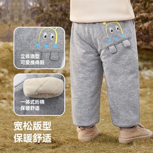 加厚童装 儿童棉裤 冬季 小婴儿长裤 宝宝裤 冬装 子秋冬女童夹棉大pp裤