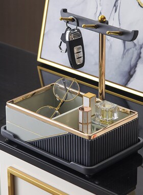 钥匙收纳盒入户门玄关摆件客厅梳妆台桌面置物架鞋柜装饰家居饰品