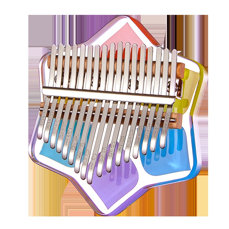ZANI拇指琴水晶透明卡林巴17音21音手指琴初学女学生儿童易学乐器