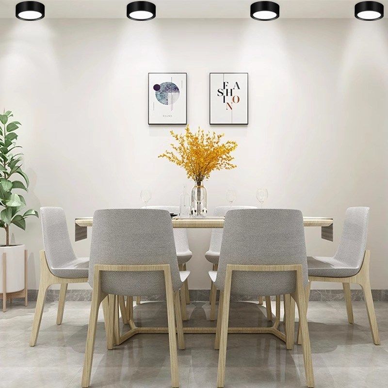 超薄明装筒灯圆形免开孔客厅玄关led天花灯走廊过道家用吸顶射灯,家装灯饰光源,明装筒灯,淘宝优惠券,粉丝福利购,淘宝优惠卷