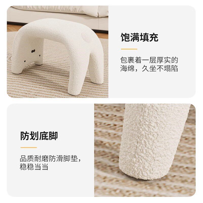 猫咪化妆凳奶油风卧室简约女生梳妆专用凳子可爱家用轻奢化妆椅子,住宅家具,梳妆凳,淘宝优惠券,粉丝福利购,淘宝优惠卷