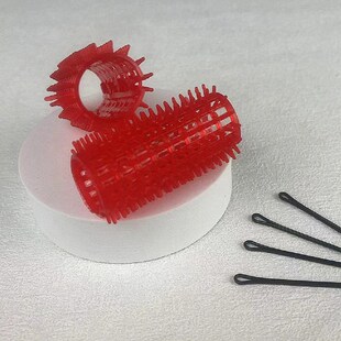 塑料老式卷发筒大号包租婆发卷大波浪梨花卷刘海卷发筒空心带夹子