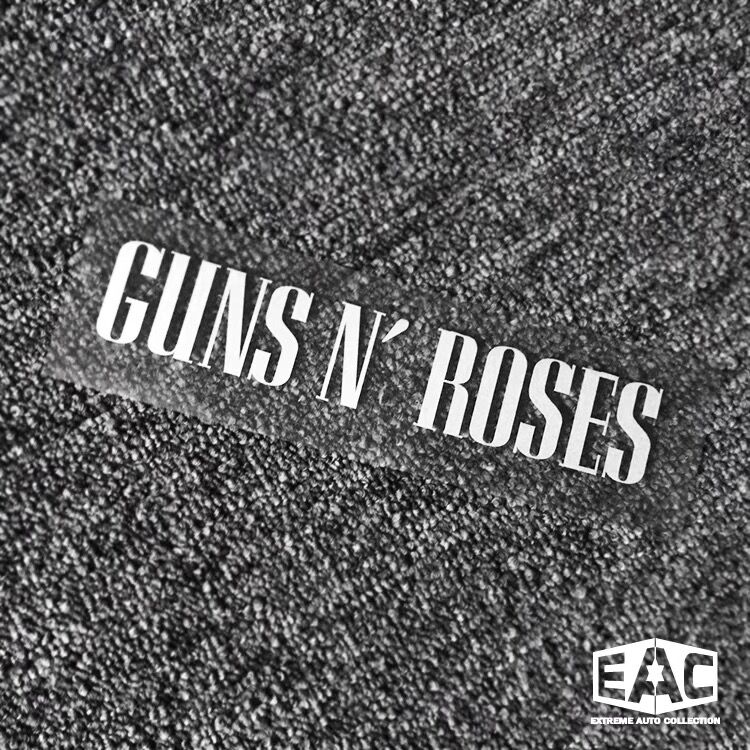 枪花枪炮与玫瑰乐队Guns N Roses镂空金属摇滚汽车贴纸反光车贴