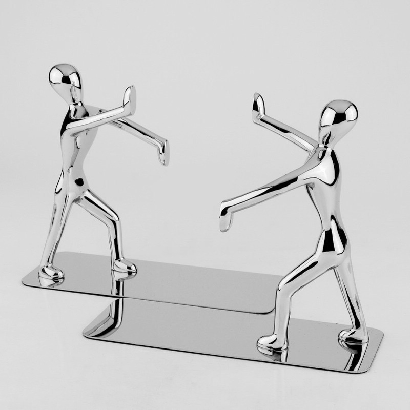 不锈钢功夫书立一对价书档书夹书立夹创意教师节礼品实用时尚礼品