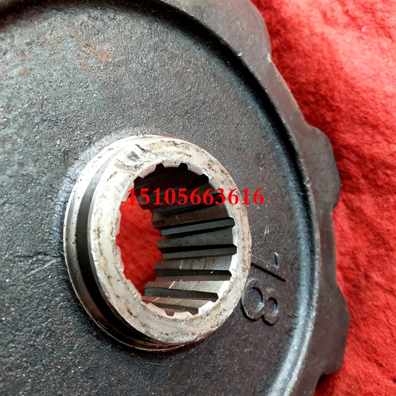 艾禾打田机15键驱动轮内孔带锥度履带龙舟收割旋耕机原厂驱动轮
