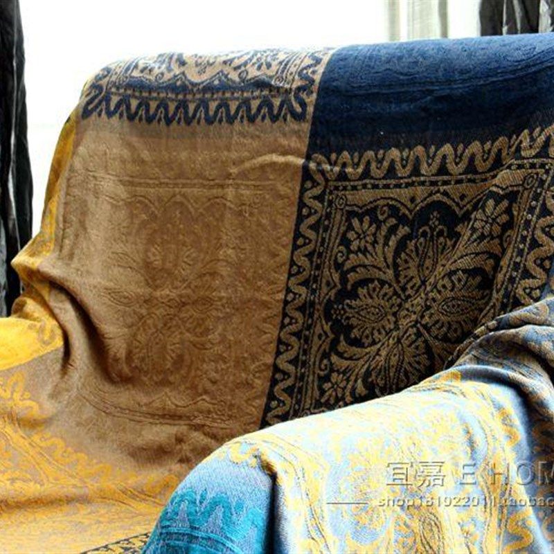 尼泊尔风格雪尼尔沙发毯 清新沙发巾 床盖 桌布全盖沙发罩,居家布艺,沙发套,淘宝优惠券,粉丝福利购,淘宝优惠卷