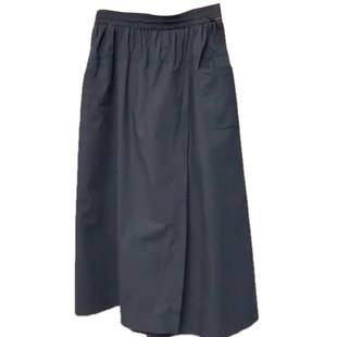 大码设计感黑色开叉休闲工装裙裤夏季薄款女胖mm显瘦阔腿半身裤裙