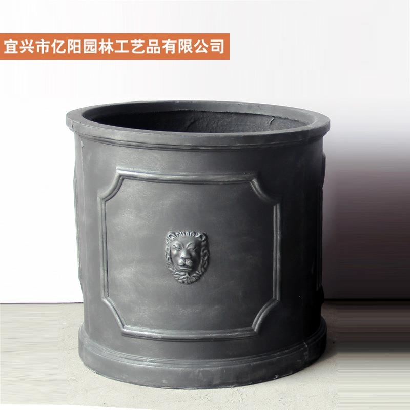 亿阳园林景观花盆简约工业风方形北欧别墅菱镁水泥镁泥户外庭院