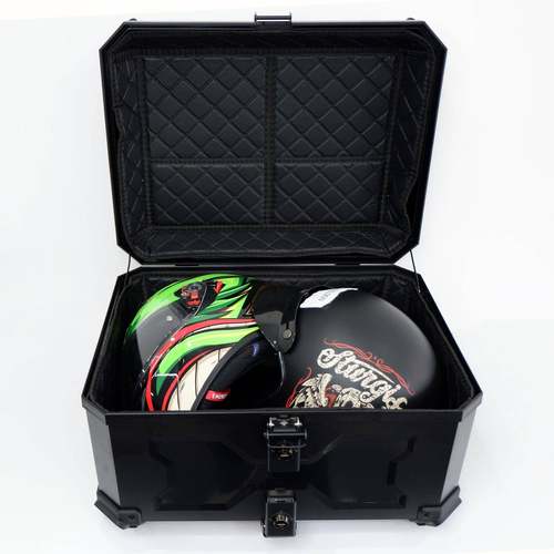 58L塑动车后尾箱摩托车塑胶尾箱AB箱S胶箱收纳58L塑胶箱电动电车