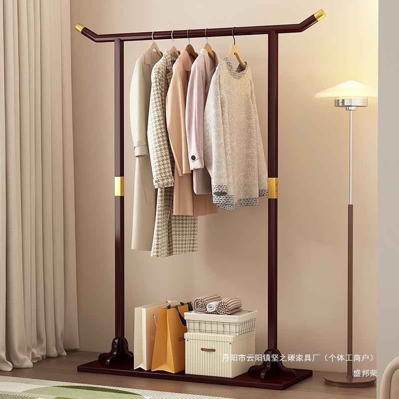 挂衣架卧帽室落地衣架用床边LNJ晚上实放衣神器非木简约家衣服置