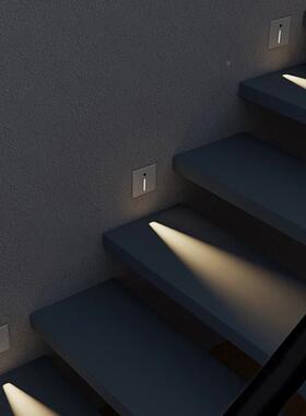 ?86型磁吸人体感应地40919脚灯一束光楼梯踏过步灯道踢脚夜卧室起