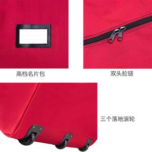津布圣诞树收纳牛袋带拖轮袋圣诞5553礼品储带存袋轮子滚轮式拉杆