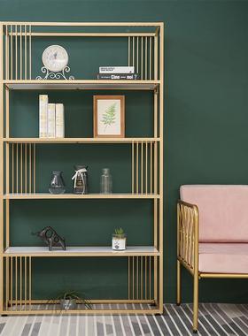 北欧铁艺书架收置物架落地简架式易办公室RNK储物客厅多层展示纳