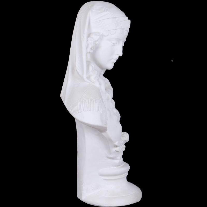 罗DAT马写少女石膏像头人物50M像教具素描速美术静C物写生人像雕