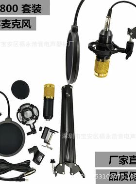 BM800支架800电话容架麦克风35悬臂支防电喷网套装录音麦脑K歌语