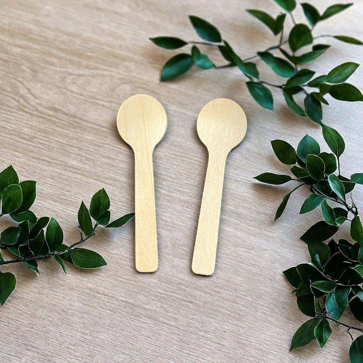 10c木一次性餐具可降解勺木制木m刀叉勺xsb一次性冰淇淋质木勺子