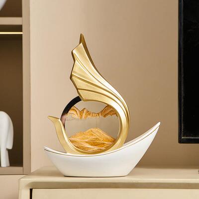 风SHDK2541生起流沙画轻奢新年玄装饰乔迁之喜家礼物客厅关搬办公