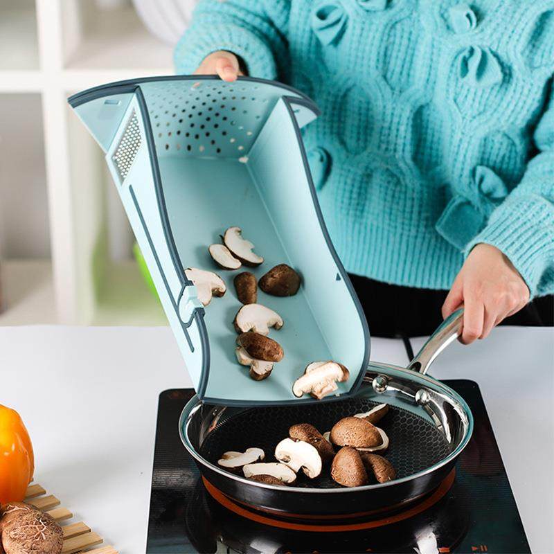 折叠多功能菜磨姜蒜沥GVC水切霉菜砧板易可清板洗防塑料切洗菜案