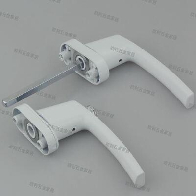 春光手牌双面手锁塑钢门窗户把手执执685手双面执手保险双开穿对