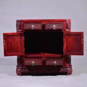 非洲小叶檀风紫首饰L X1盒新娘结婚嫁妆血檀品饰盒复古中国风大古