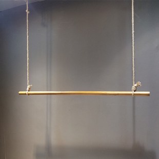 架 修挂衣服服装 服装 店吊环吊挂展示架麻绳木棍上墙吊环吊架店铺装