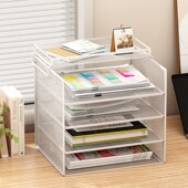 金属文件架办公室资料档案整理架桌上文件收纳置物架办公用品大全