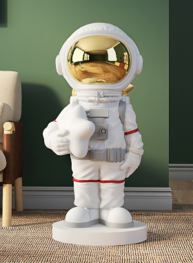 宇航员公仔客厅摆件大型落地电视柜软装大号太空人乔迁新居礼品