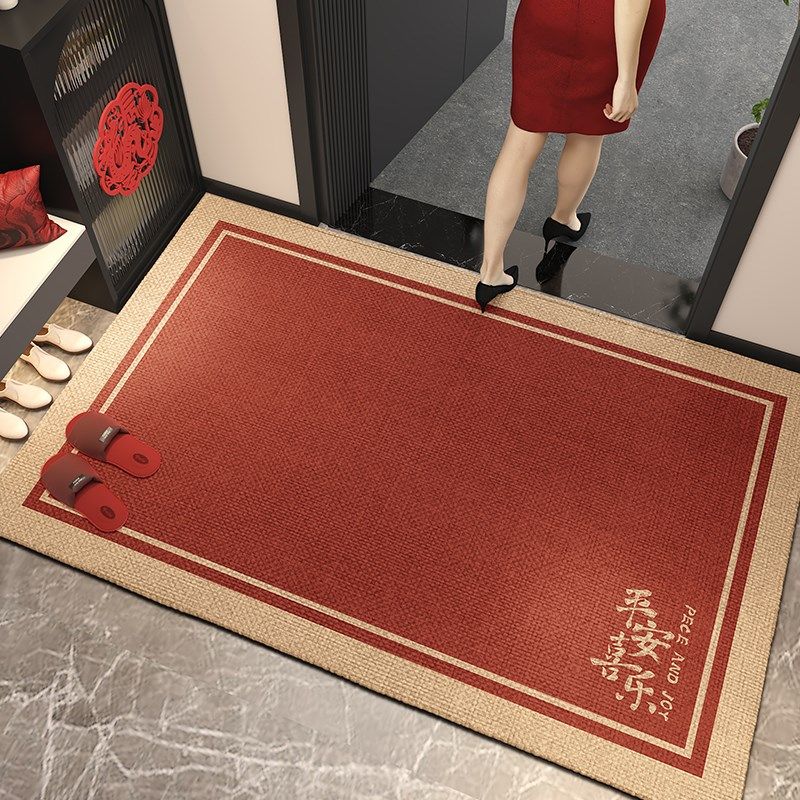 红色入户门地垫门口家用脚垫进门门垫加厚防滑耐脏地毯可定制裁剪,居家布艺,入户地垫,淘宝优惠券,粉丝福利购,淘宝优惠卷