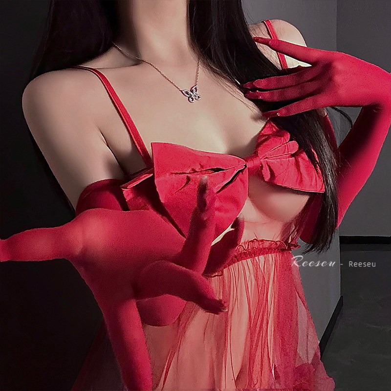 黑丝袜手套性感丝滑无缝超薄白色透明分指手套长款女cos袖套