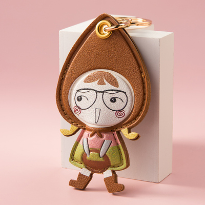 娃娃门禁卡套钥匙扣挂件小区可感应IC水滴形迷你电梯公交卡保护套