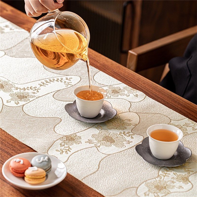防水织锦缎茶席新中式禅意茶桌旗茶垫布艺高端茶旗茶桌长条茶几布,居家布艺,茶席,淘宝优惠券,粉丝福利购,淘宝优惠卷