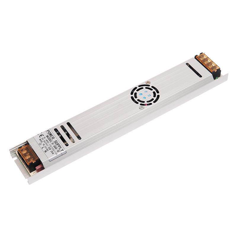 300W12V超薄长条电源超薄led灯箱电源卡布灯箱电源恒压玻纤板长条