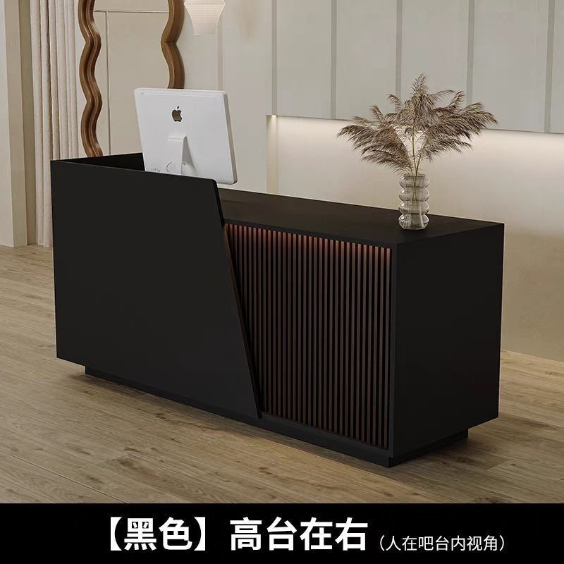 收银台复古复古风前台接待台新中式中国风轻奢高级新款收银台小型