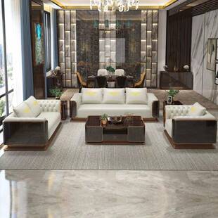 艺潮匠意式轻奢高端别墅真皮宾利沙发大平层豪宅大户型沙发